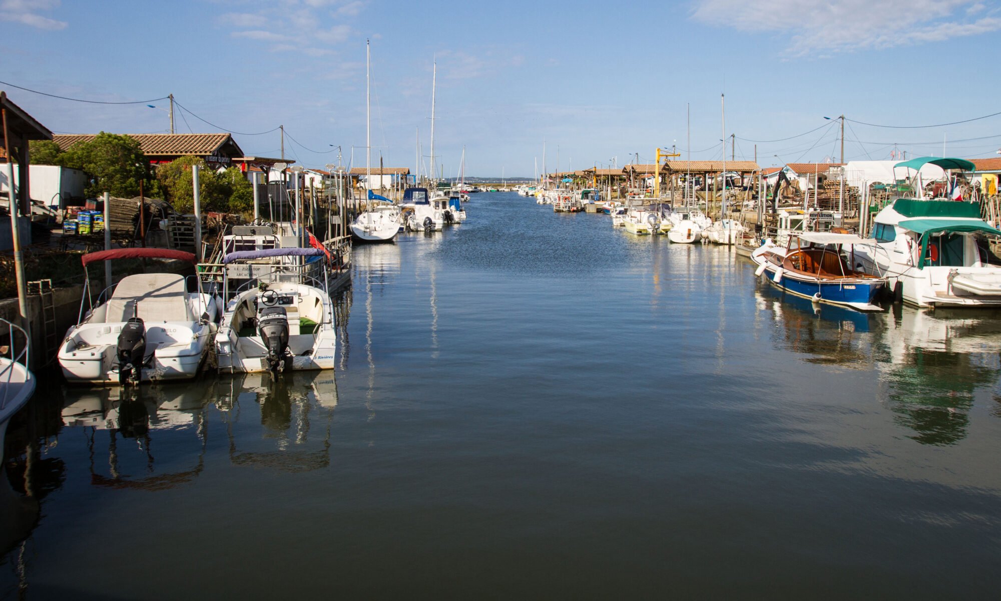 Port ostréicole Andernos-les-Bains marée haute - Bandeau page EMPLOI