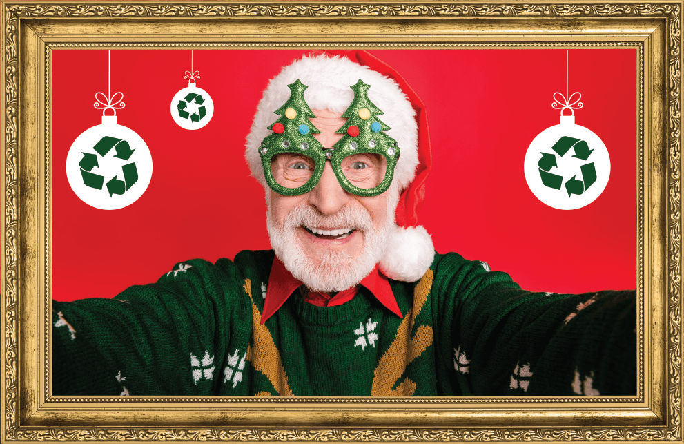 Visuel Noel Ecolo Recyclage Huîtres Sapins