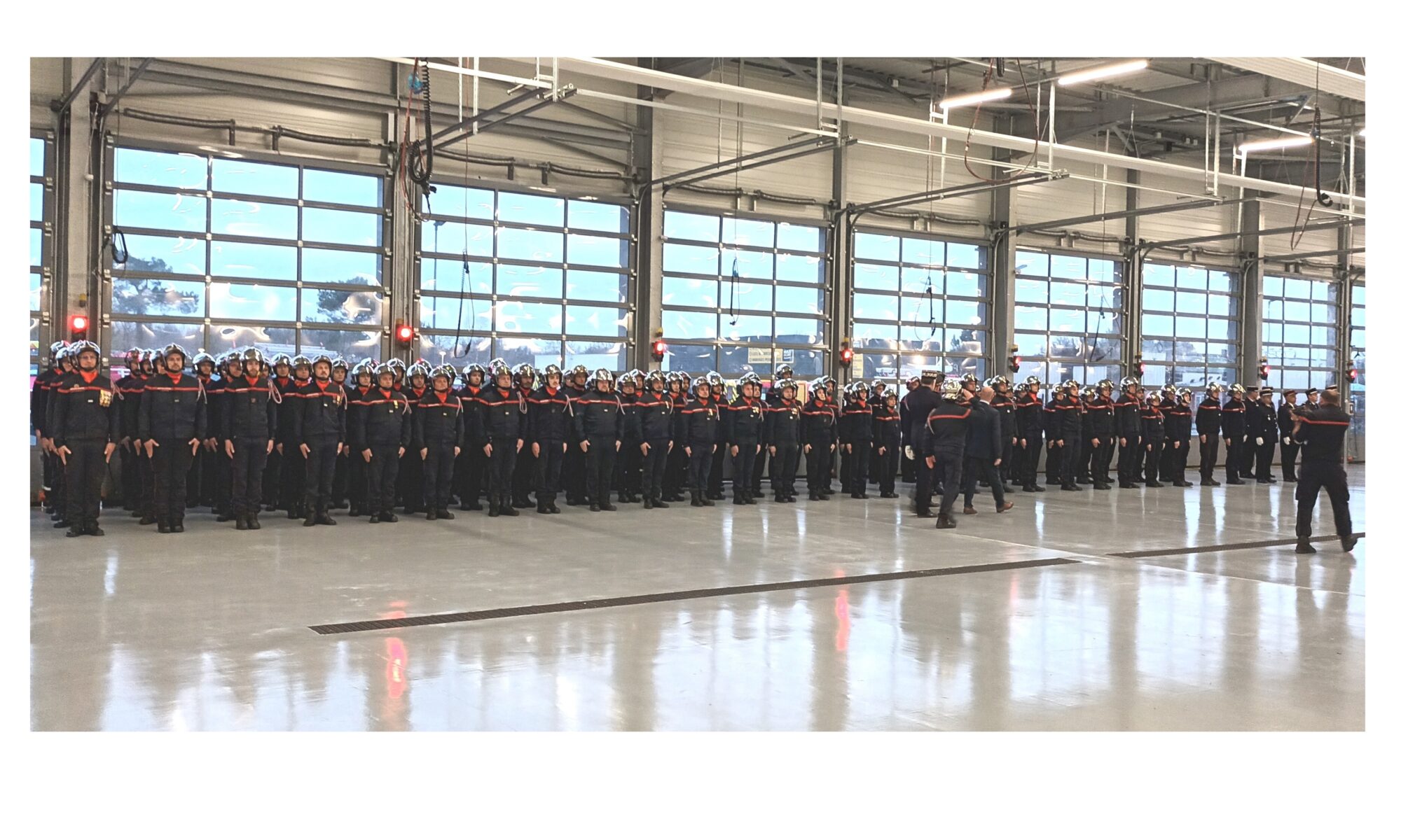 Inauguration le 27 février 2023 du Centre d'Incendie et de Secours de Biganos Audenge (Caserne des Pompiers)